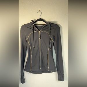 Lululemon Define Jacket (w/ hood & gold detailing)